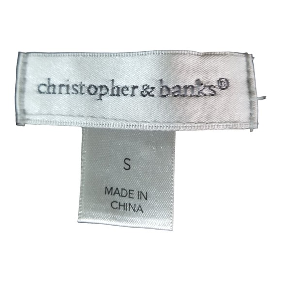 Christopher Banks Womens Roll Tab Long Sleeve Brown Button Up Jacket Sz Small - Picture 9 of 13